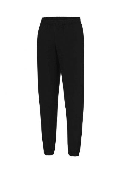 UNISEX BLACK CUFFED JOGGERS Main Image